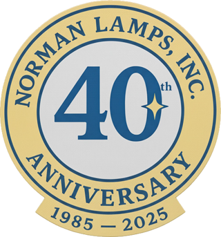Norman Lamps 40th Anniversary — 1985 to 2025