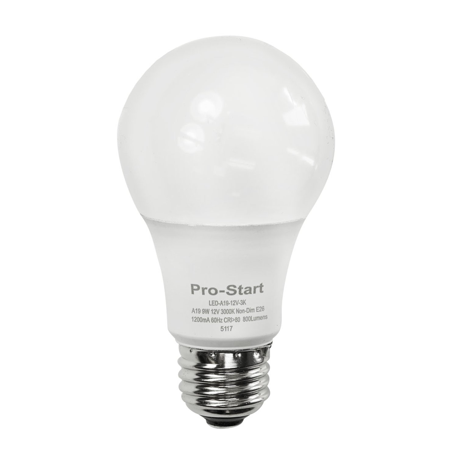 LED-A19-12V-3K 3000K (Warm-White) Input Voltage 12V-24V - LED-A19-12V-3K - Norman Lamps