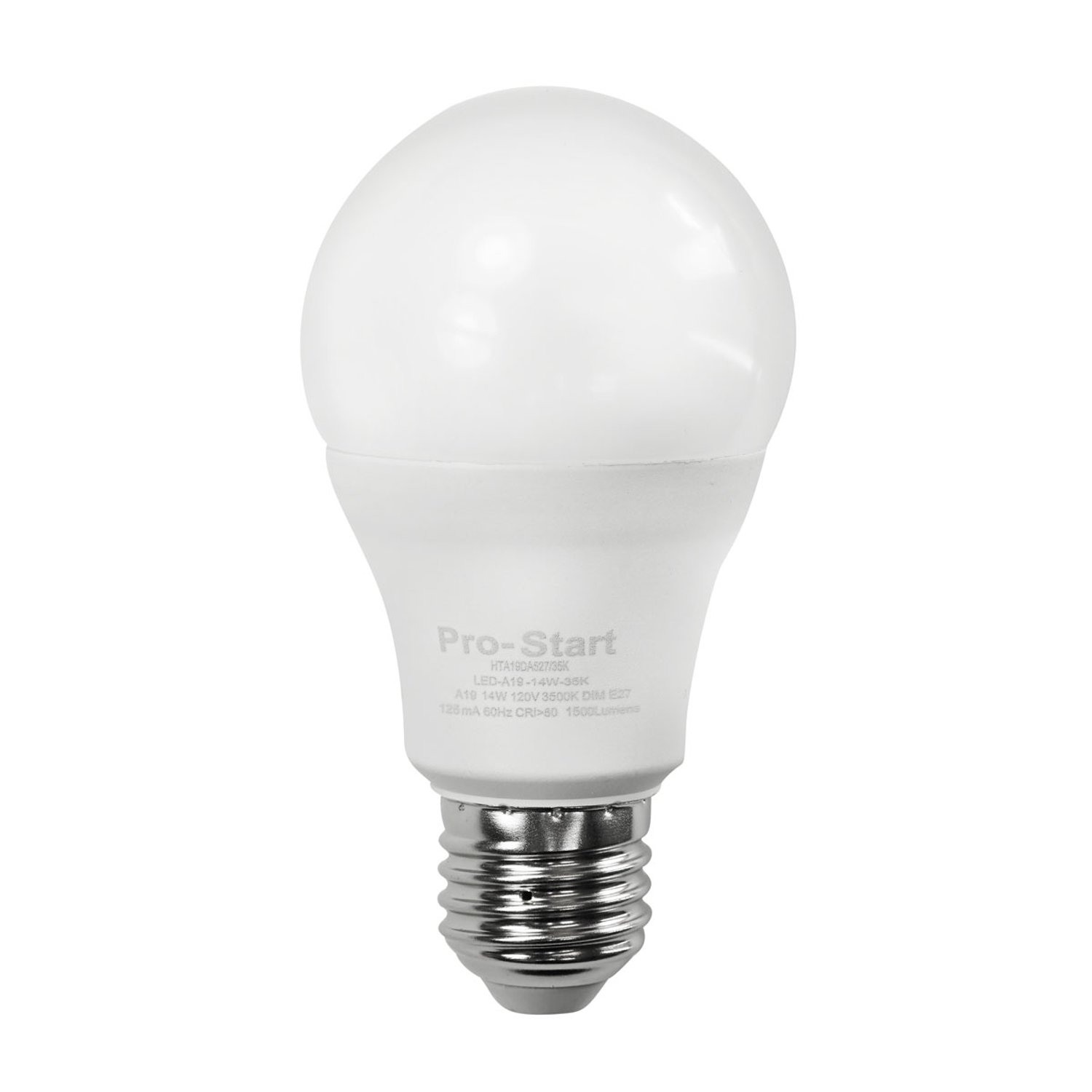 LED-A19-14W-35K Soft-White-3500K, 100Watt Equal - 1,600 Lumens - LED-A19-14W-35K - Norman Lamps