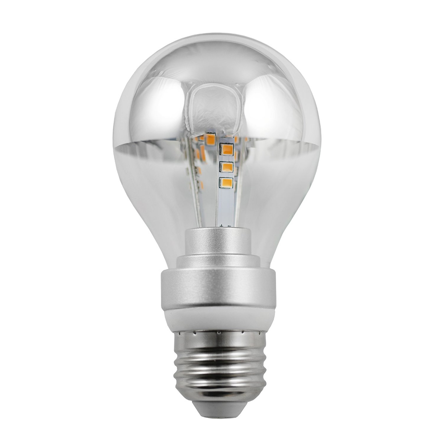 LED-A19SB-4W-27 Silver-Bowl 2700K - LED-A19SB-4W-27 - Norman Lamps