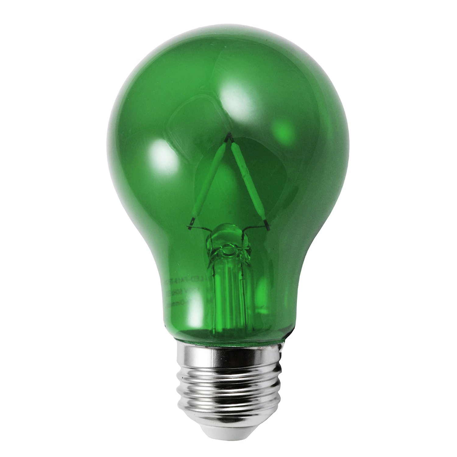 LED A19 Green Transparent Glass - LED-FA19-TG-2W - Norman Lamps