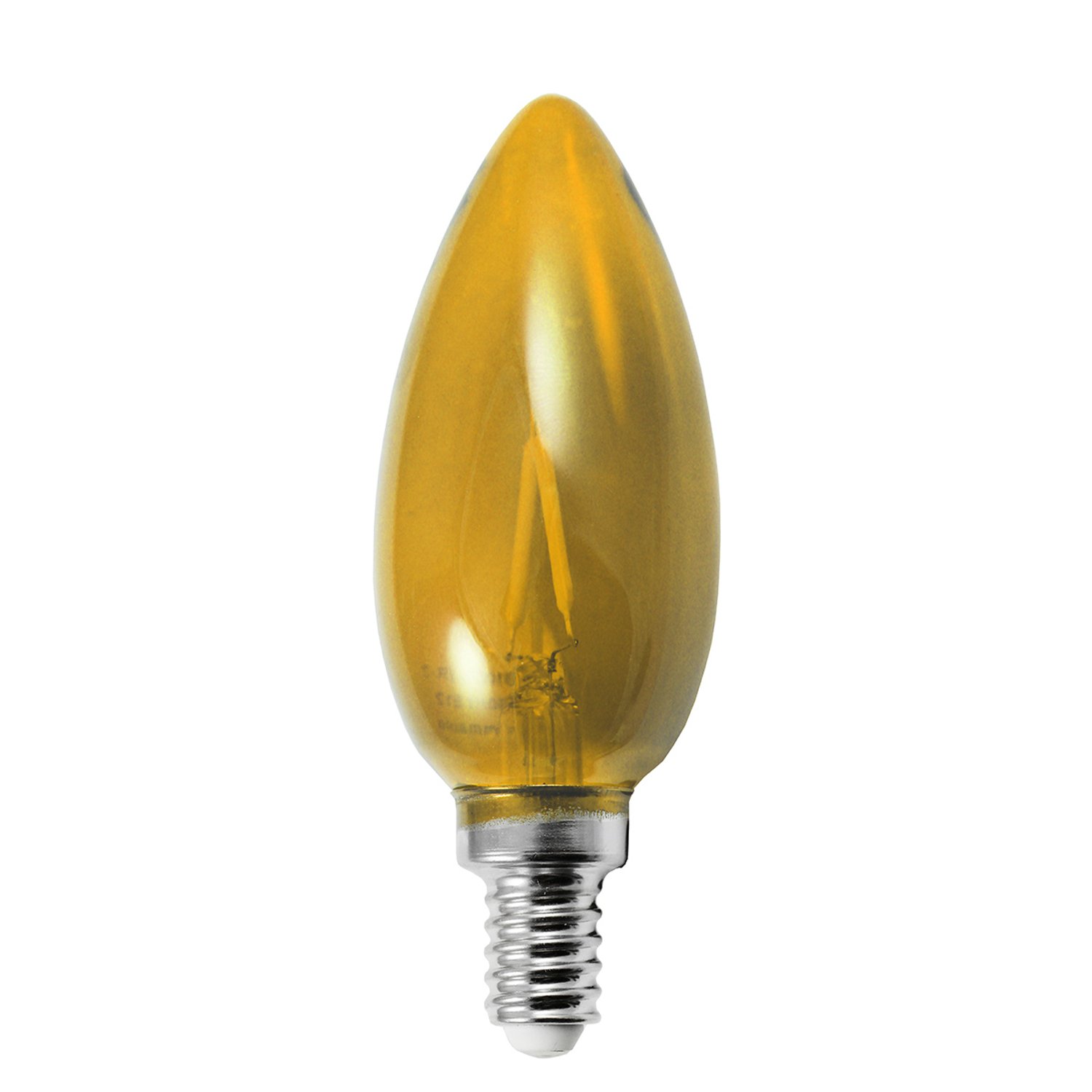 LED-FB10CT-TY-2W Transparent Yellow - LED-FB10CT-TY-2 - Norman Lamps