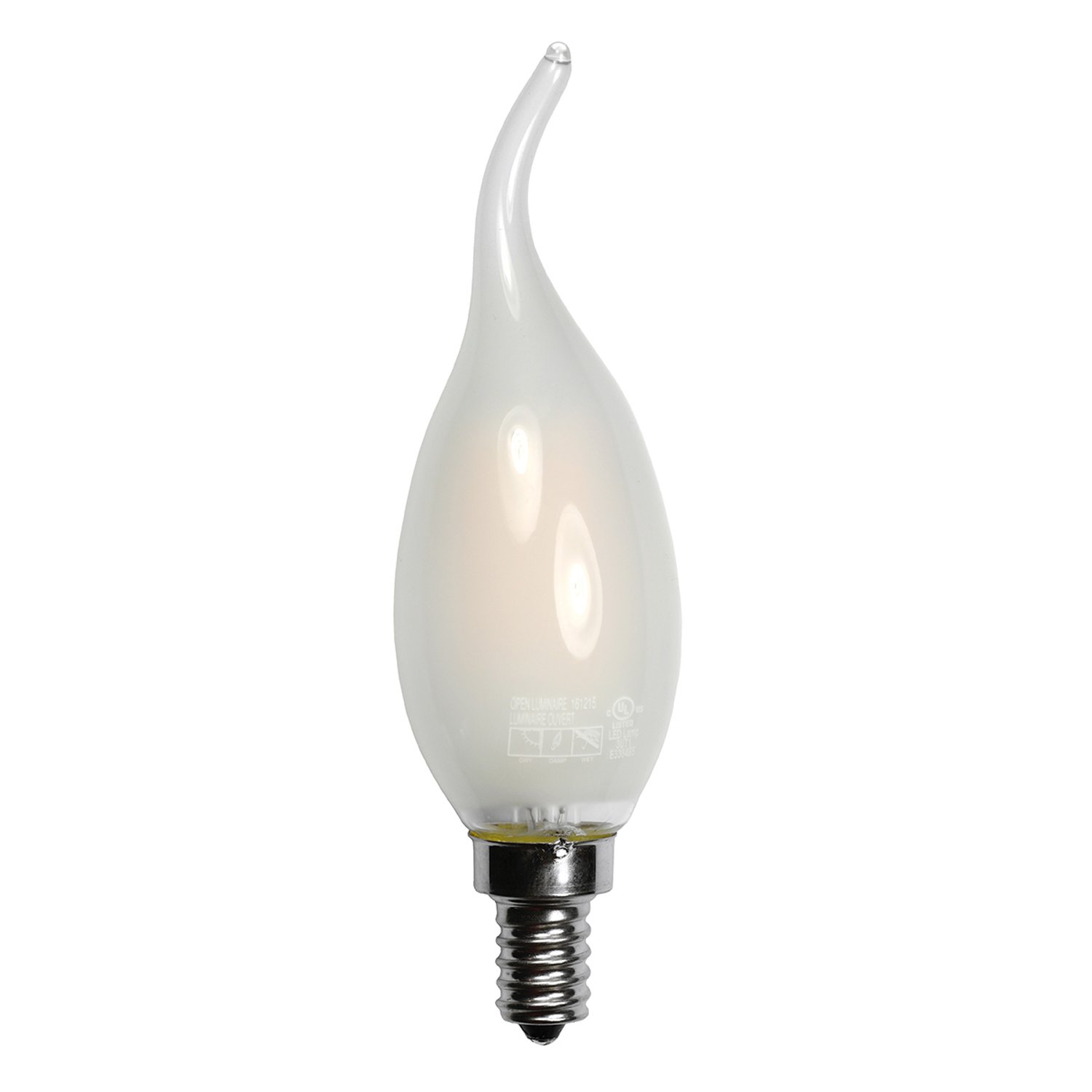 LED-FB10CFF-4W Frosted Flame-Tip - LED-FB10CFF-4W - Norman Lamps