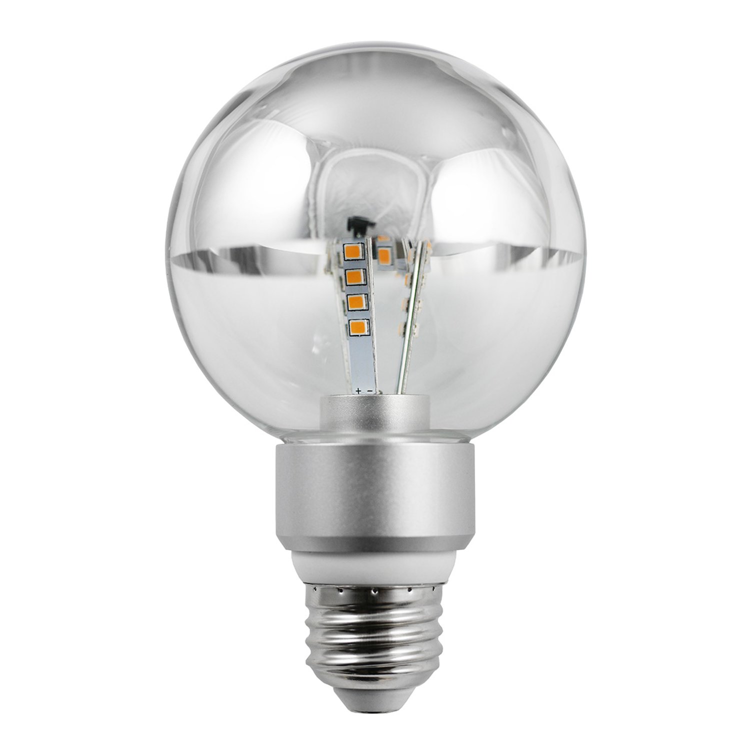 LED-G25SB-4W-27 Silver-Bowl 2700K - LED-G25SB-4W-27 - Norman Lamps