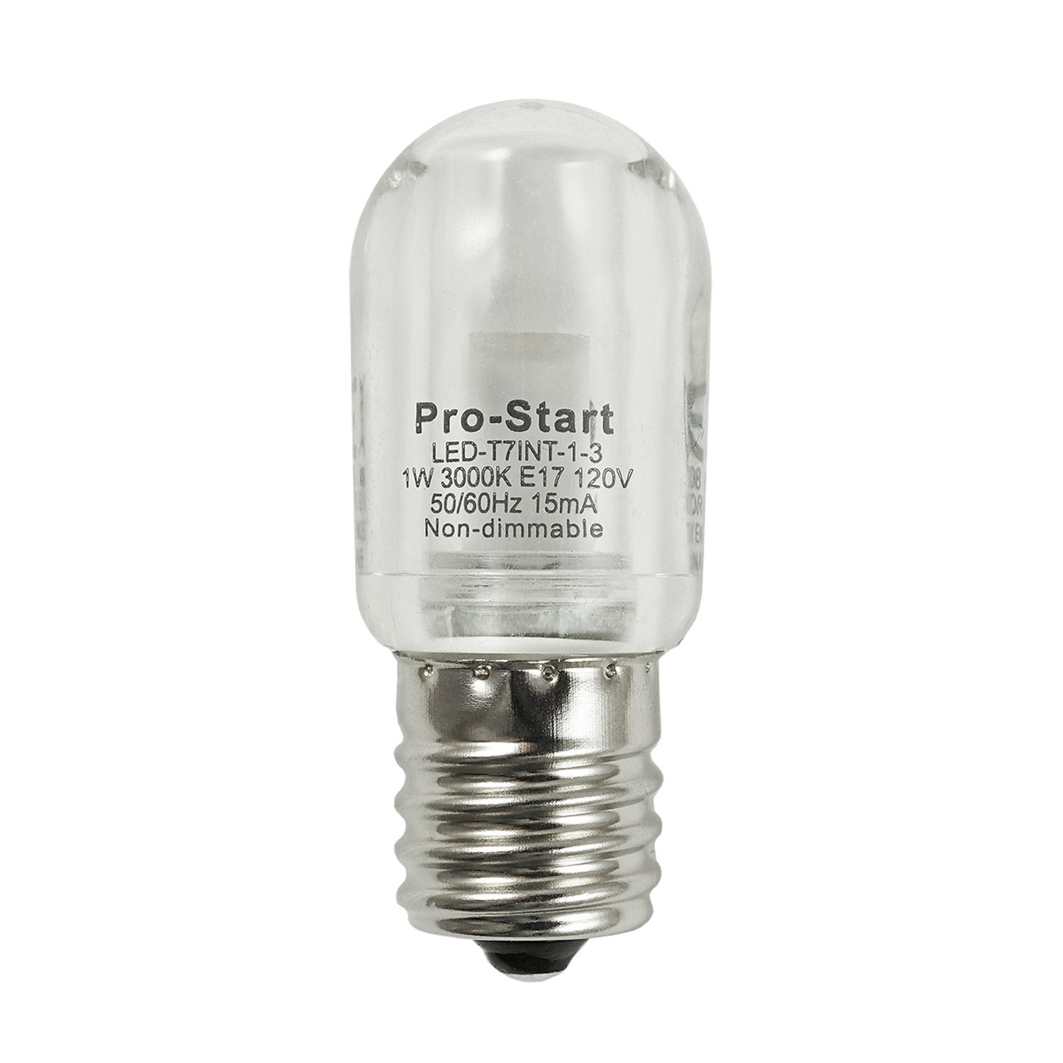 LED-T7INT-3K 120V LED 1W E17 Screw Base 3000K Warm White - LED-T7INT-1.5-3 - Norman Lamps