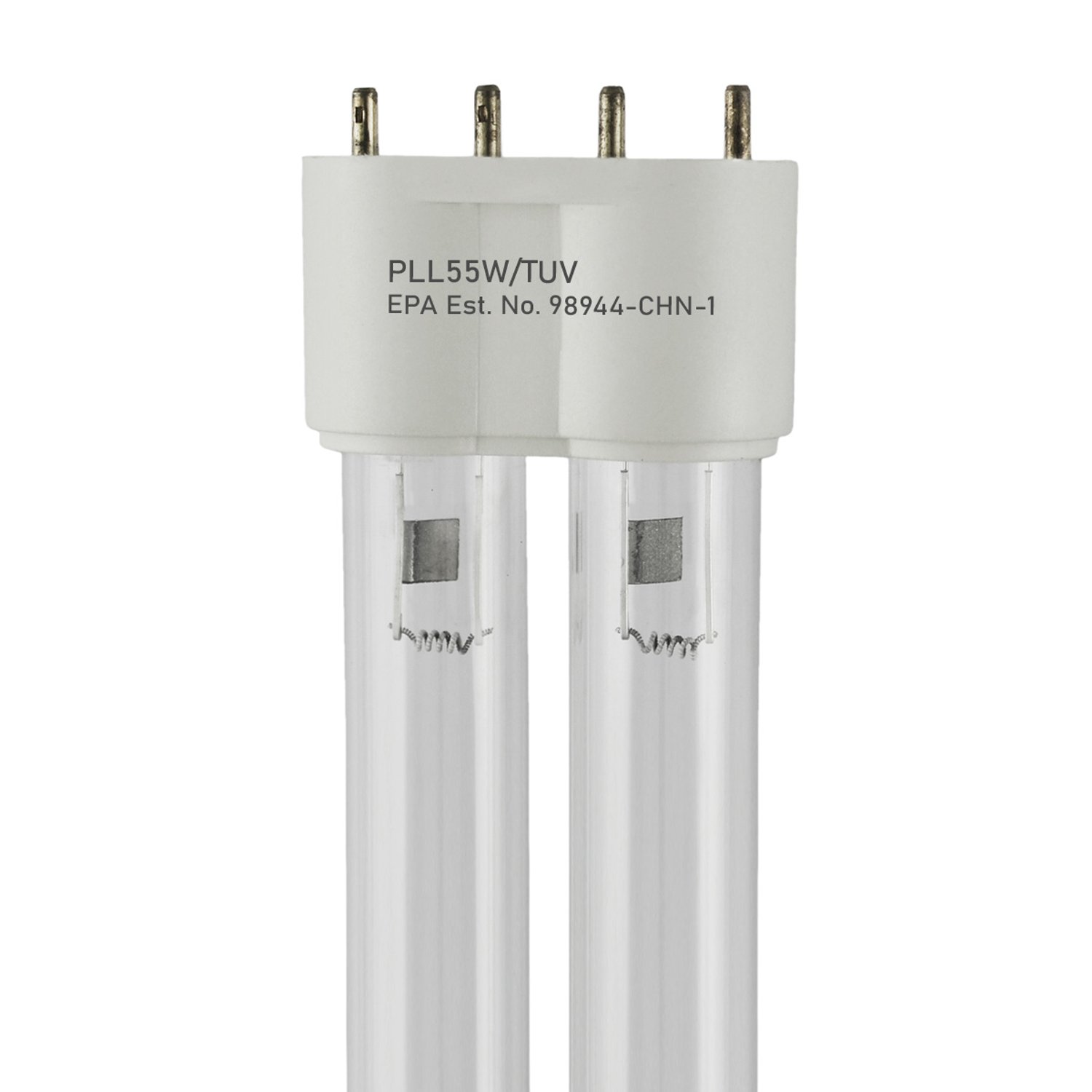 PL-L55W/TUV - 4Pin Germicidal UVC Lamp - 2G11 base - 55Watts - 21 Inch MOL - 254nm - PLL55W/TUV - Norman Lamps