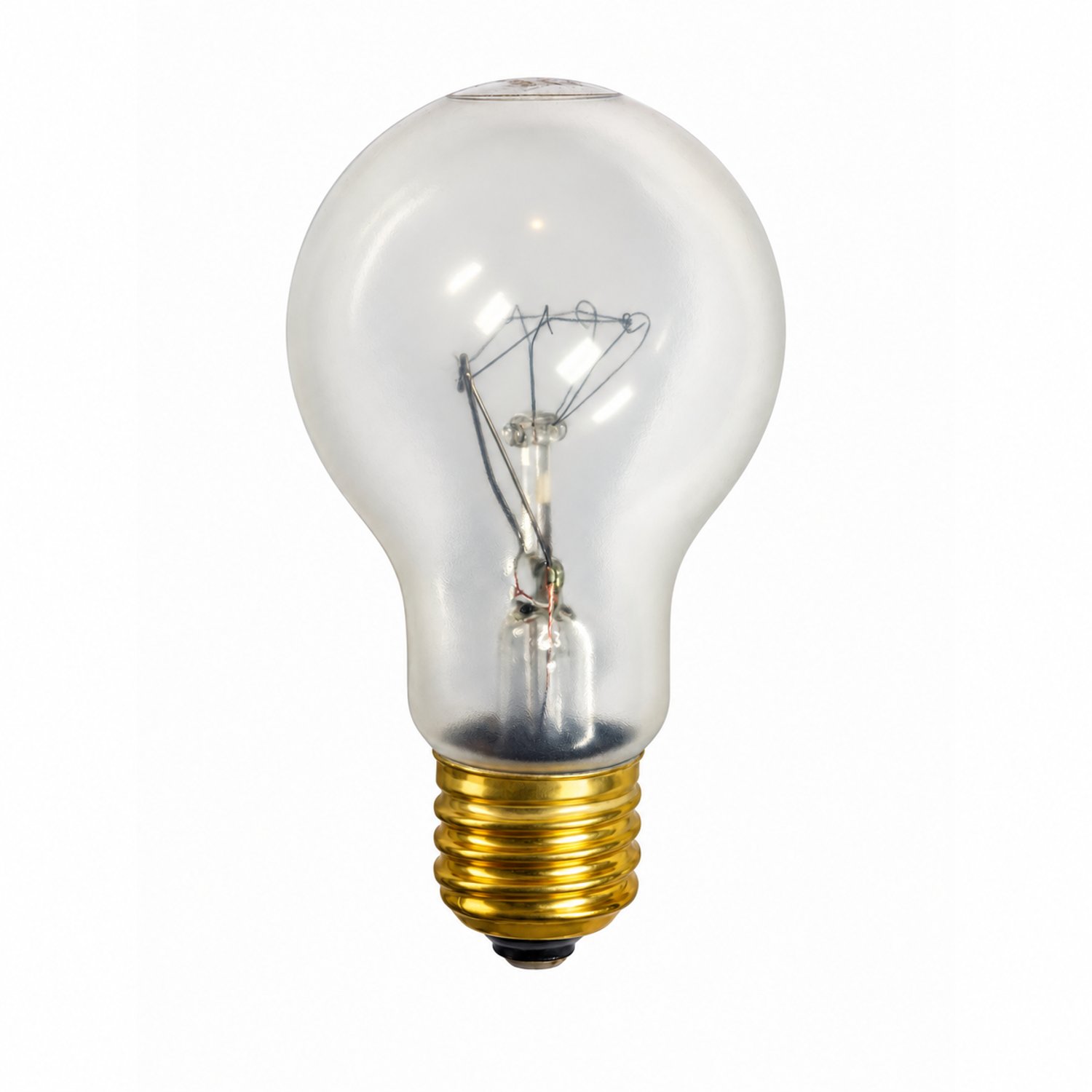 60W A19 230V Traffic signal - PFA safety coated -  PFA-TS60A19/230V Clear 8,000 Hours - 230 Volt - 60 Watt A19 Clear - PFA-TS60AHV - Norman Lamps