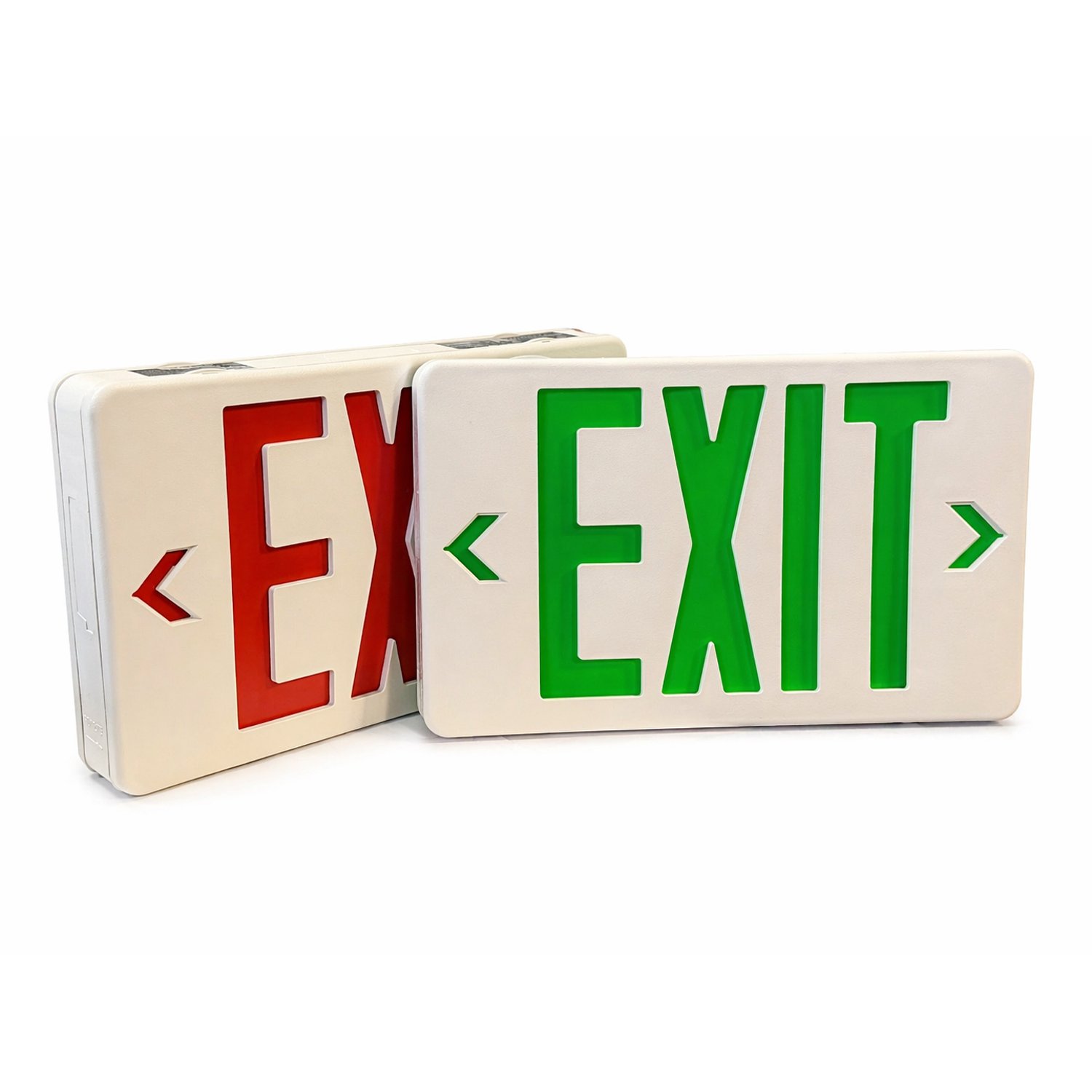 CXT-01-120R/G LED EXIT SIGN Selectable RED/GREEN - Double or Single Sided -120/277 Volt - CXT-01-120R/G - Norman Lamps
