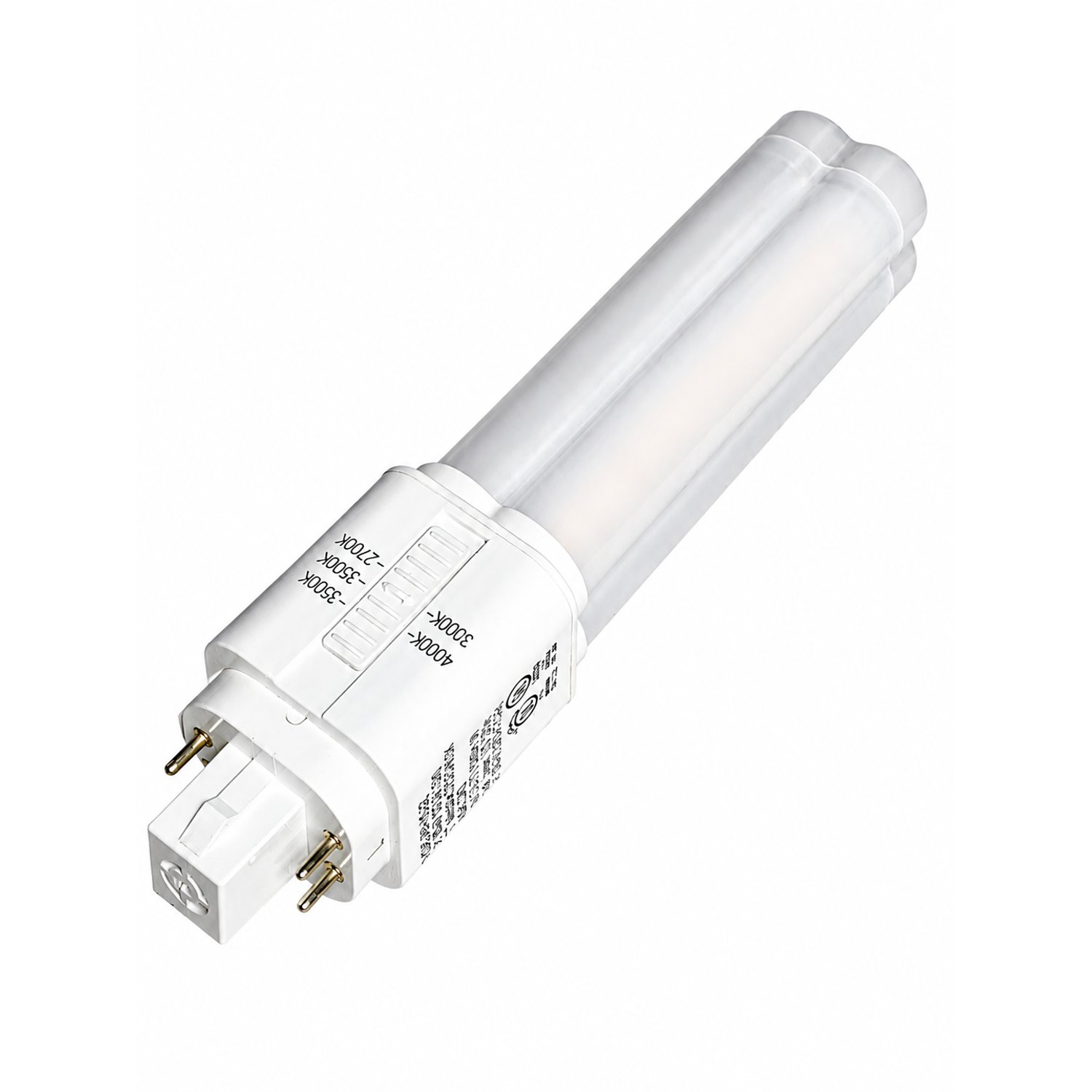 1,200 Lumens 9W CCT Selectable – LED G24Q 4-Pin Bulb – Type A+B Hybrid – 120-277V G24Q-9W-HYB-SEL - G24Q-9W-HYB-SEL - Norman Lamps