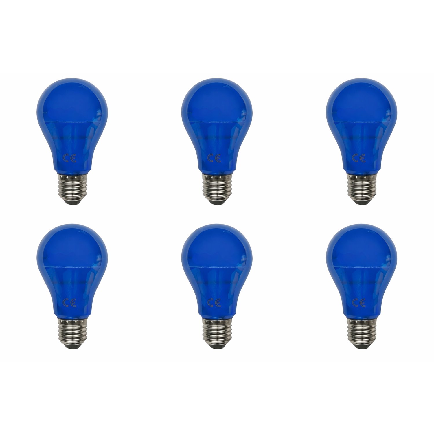LED-A19-5W-BLUE 6PK - LED-A19-5W-BLUE-6PK - Norman Lamps