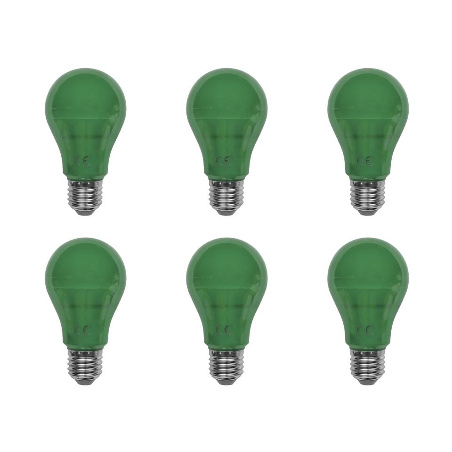 LED-A19-5W-GREEN 6PK - LED-A19-5W-G-6PK - Norman Lamps