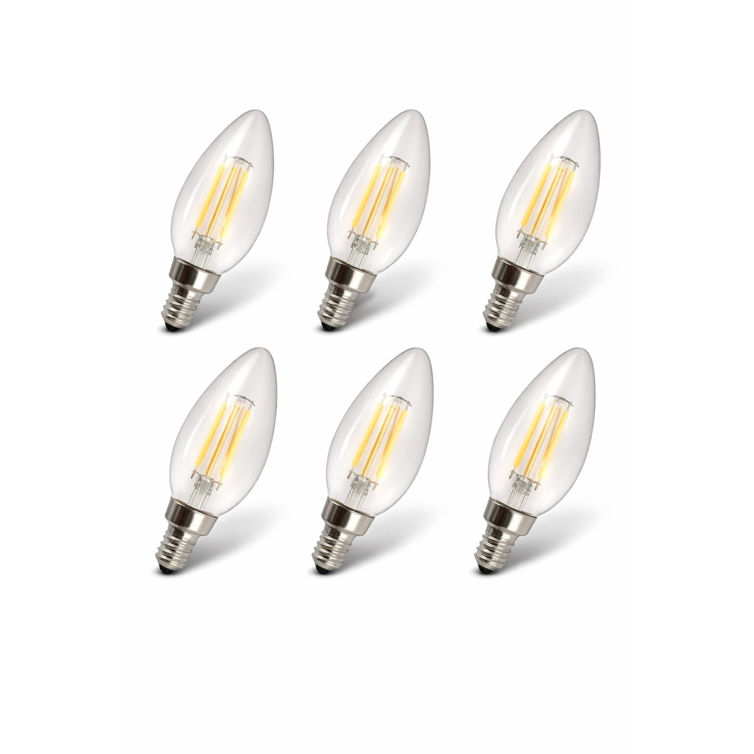 LED-FB10CTC5.55 (6 PACK) Pure-White 5000K - Decorative 500 Lumens Dimmable 6 PACK - LED-FB10CTC5.55 6PK - Norman Lamps