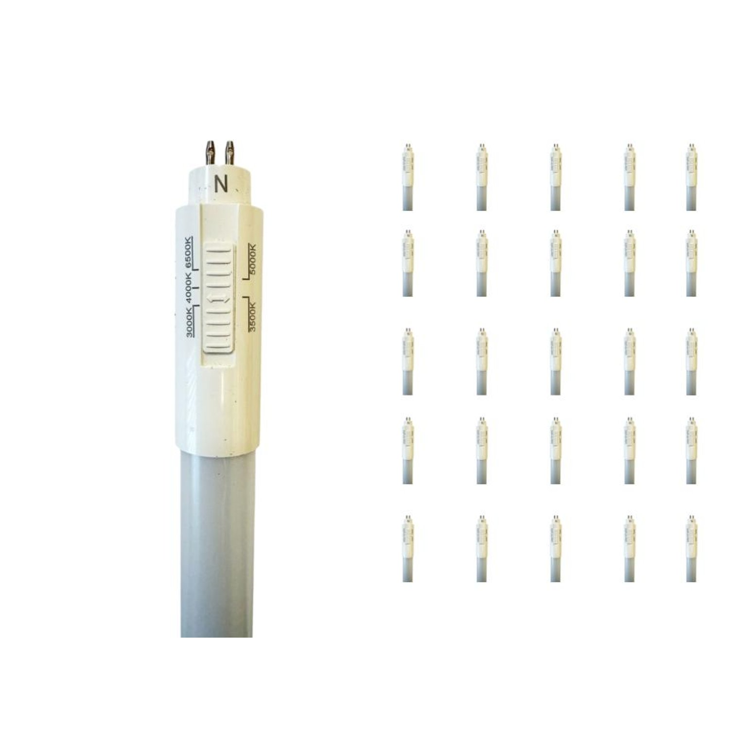 LED-FP14/24/SEL-25Pack LED T5 TYPE B 120-277V Select Color Temp 3K, 35K, 4K, 5K, 65K Copy - LED-FP14/24/SEL/25 - Norman Lamps