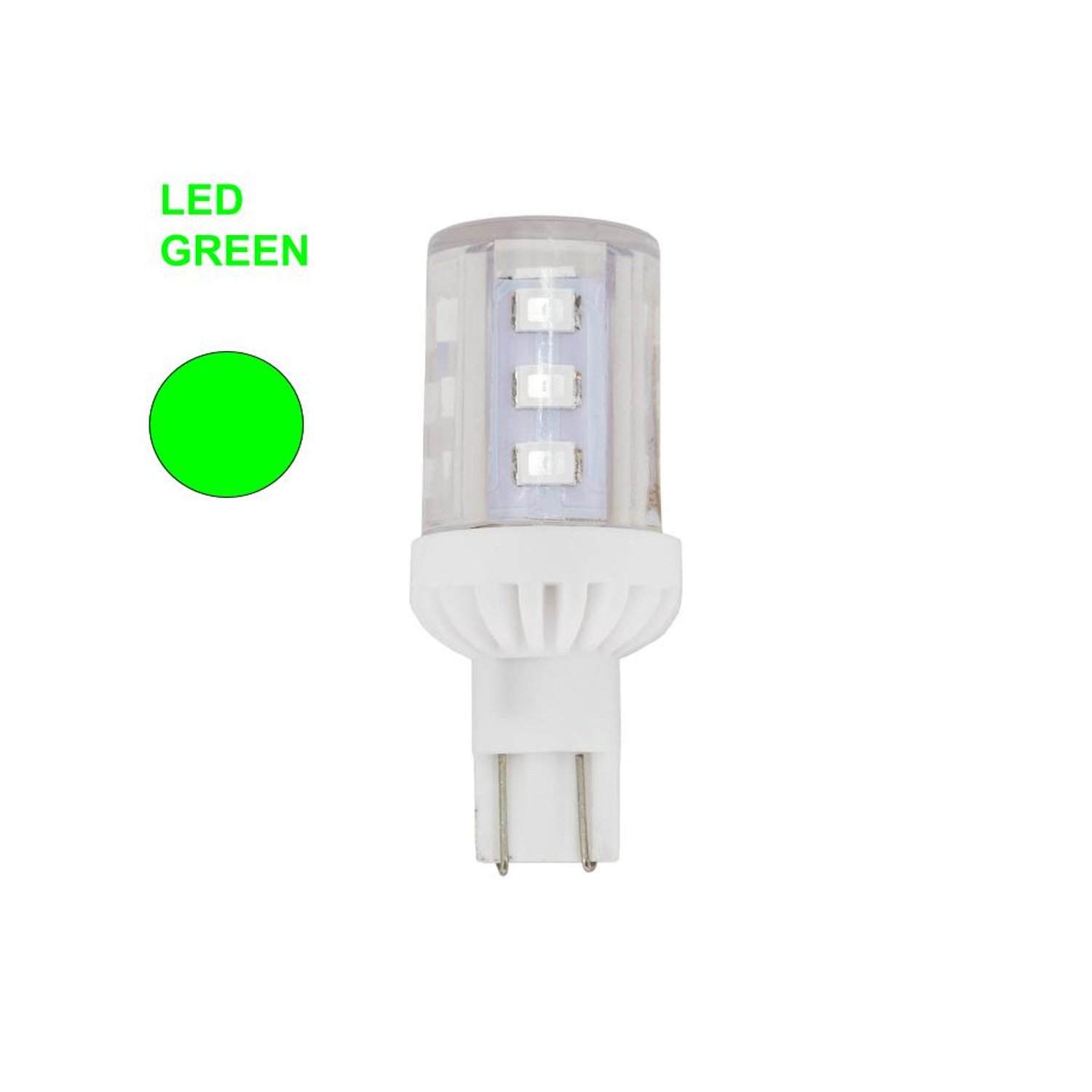 W921-10-30V-Green LED T5 Wedge Base - W921-10-30V-GRN - Norman Lamps