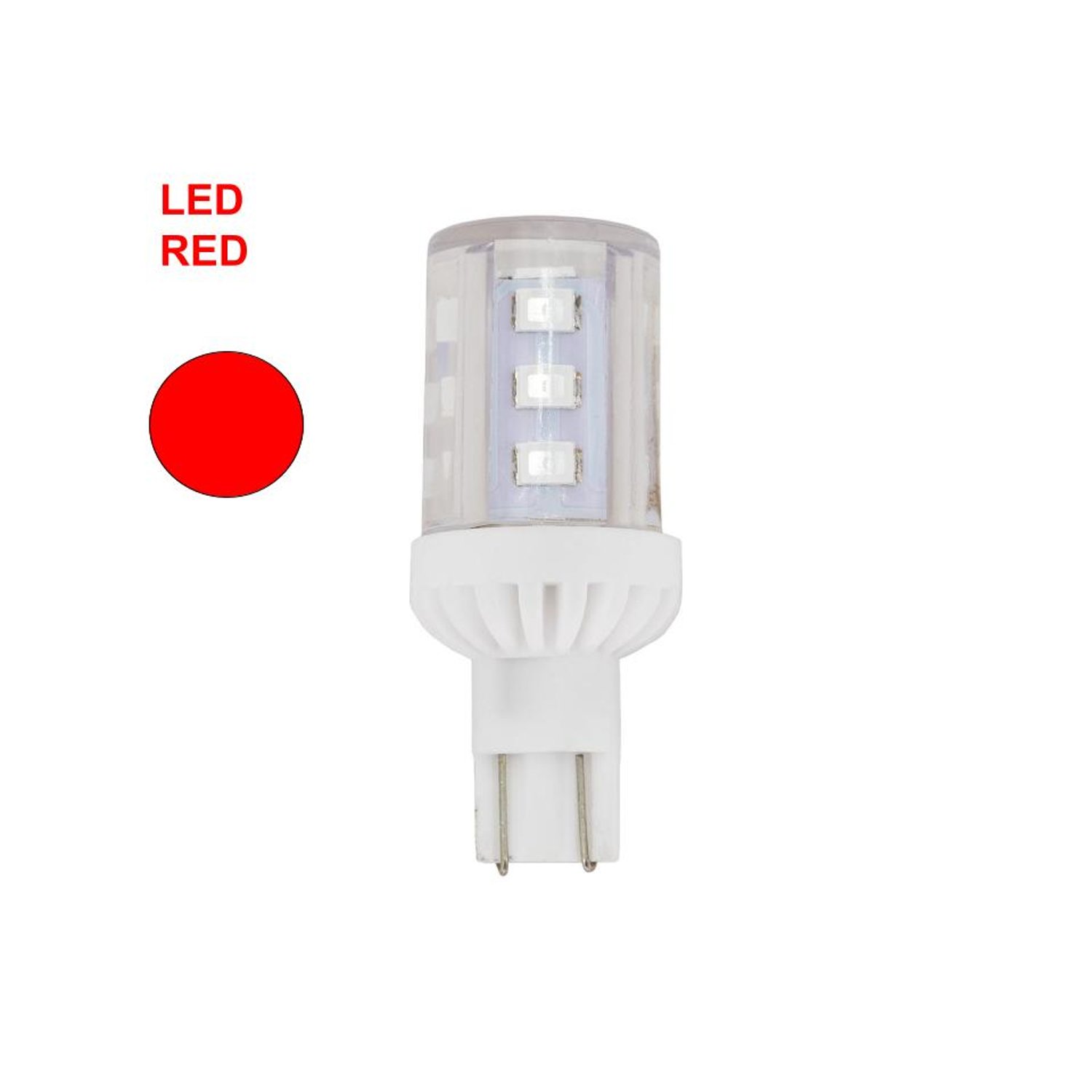W921-10-30V-Red LED T5 Wedge Base - W921-10-30V-RED - Norman Lamps