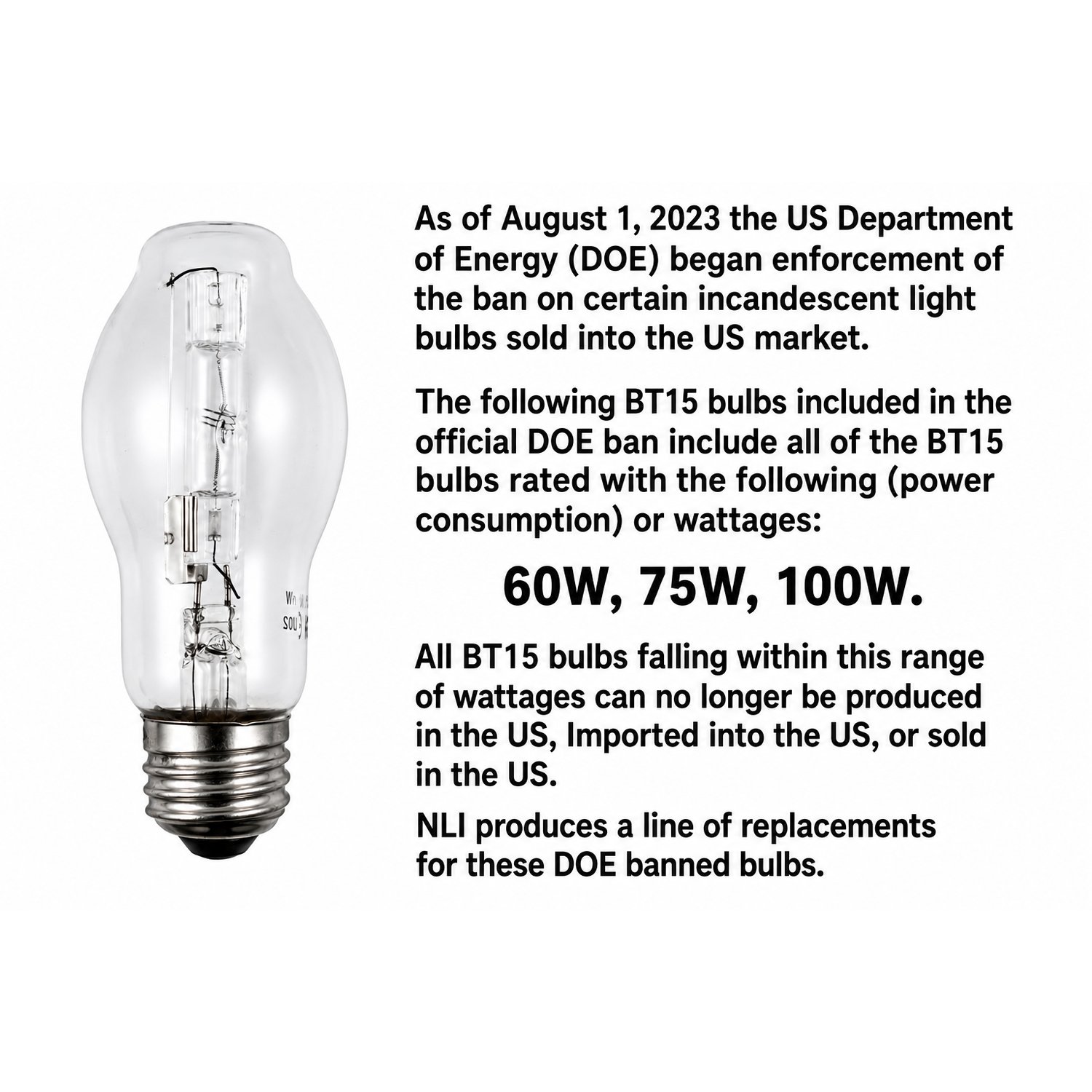 PFA-60BT15/H/CL Clear 120V 60W Not for sale DOE restricted - PFA-60BT15HALCL - Norman Lamps