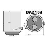 7225 Miniature Bulb 12V, 21W/4W 7225 Miniature Bulb 12V, 21W/4W - 7225 - Norman Lamps