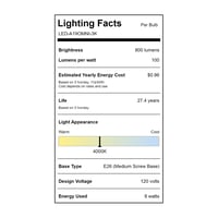 LED-A19OMNI-3K 4 PACK Warm-White 3000K - 60 Watt Equal 800 Lumens 4 PACK LED-A19OMNI-3K 4 PACK Warm-White 3000K - 60 Watt Equal 800 Lumens 4 PACK - LED-A19OMNI-3K-4PK - Norman Lamps
