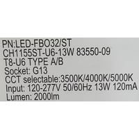 LED-FBO32/ST Selectable Hybrid (A+B) U-Bend 6