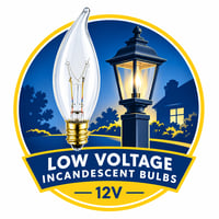 18BT6-12V-CS Post Bulb 12V 18W Screw Base (E12) Clear Low Voltage Systems - 18BT6-12V-CS - Norman Lamps