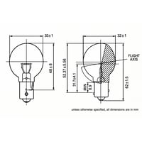 NLI-4174-24 Aircraft Bulb 28V 43W - NLI-4174-24 - Norman Lamps