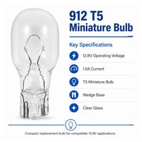 912 20 PACK Miniature bulb 12.8v - 912-20pk - Norman Lamps