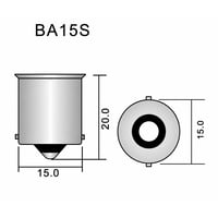 25S6-130V-SCB Miniature Bulb 130V 25W (BA15S) Single Contact Bayonet Base 25S6-130V-SCB Miniature Bulb 130V 25W (BA15S) Single Contact Bayonet Base - 25S6-130V-SCB - Norman Lamps