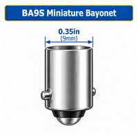120RB Miniature Bulb 120V Reflector Bayonet Base (BA9S) 120RB Miniature Bulb 120V Reflector Bayonet Base (BA9S) - 120RB - Norman Lamps