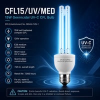 CFL15/UV/MED Germicidal-UVC 15W - CFL15/UV/MED - Norman Lamps