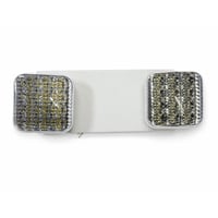 CEM-01-120 - LED Emergency Light - 120-277V - 90 Minute Battery Back-up - 1 Watt LED Per Head - White Finish CEM-01-120 - LED Emergency Light - 120-277V - 90 Minute Battery Back-up - 1 Watt LED Per Head - White Finish - CEM-01-120 - Norman Lamps
