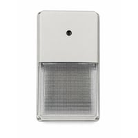 1950 Max Lumen - White - 15W Max - Wattage and Color Selectable - White LED Mini Wall Pack Fixture - With Photo Cell - MWP-15S-UNV-WHT - Norman Lamps