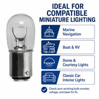20 Pack 1004 Miniature 12.8V 12W 20 Pack 1004 Miniature 12.8V 12W - 1004-20pk - Norman Lamps