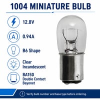 20 Pack 1004 Miniature 12.8V 12W 20 Pack 1004 Miniature 12.8V 12W - 1004-20pk - Norman Lamps