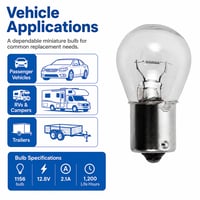 1156 Miniature Bulb 12.8V 24 Pack 1156 Miniature Bulb 12.8V 24 Pack - 1156-24pk - Norman Lamps
