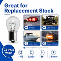 1156 Miniature Bulb 12.8V 24 Pack 1156 Miniature Bulb 12.8V 24 Pack - 1156-24pk - Norman Lamps