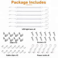 6 Pack 12-Inch Linkable LED Under Cabinet Light Fixture – 4W, 3000K Warm-White, 340 Lumens – N1238-4W-3K 6 Pack 12-Inch Linkable LED Under Cabinet Light Fixture – 4W, 3000K Warm-White, 340 Lumens – N1238-4W-3K - N1238-4W-3K-6pack - Norman Lamps