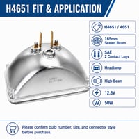 H4651  Halogen Sealed Beam Headlight - SB-H4651 - Norman Lamps