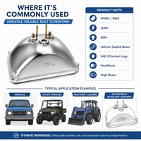 H4651  Halogen Sealed Beam Headlight - SB-H4651 - Norman Lamps