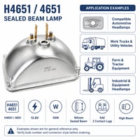 H4651  Halogen Sealed Beam Headlight - SB-H4651 - Norman Lamps