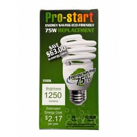 ES051-18W-35K - 35K 1,250 Lumens Spiral Twist CFL E26 - 18 Watts - Replaces 75W with 18W - Compact Fluorescent Sprial Twist - ES051-18W-35K - Norman Lamps