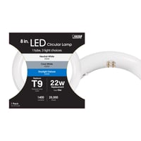 1400 Lumens 15 Watt 3500K/4000K/6500K SEL 8 in. LED T9 Circline Light Tube 4-Pin Type A Ballast Compatible Non-Dimmable FC8/3CCT/LED 1400 Lumens 15 Watt 3500K/4000K/6500K SEL 8 in. LED T9 Circline Light Tube 4-Pin Type A Ballast Compatible Non-Dimmable FC8/3CCT/LED - FC8/3CTT/LED - Norman Lamps
