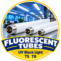 F15T8-BL Black Light UVA 350nm 18 in. T8 Tube - 2 Foot Black Light BL - Bug Zapper Fluorescent - Inspection - Halloween Party Light - Special Savings Ends Soon - F15T8-BL - Norman Lamps