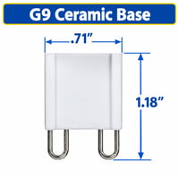 LED-G9-6W-L-3KDIM 120V 6W G9 Base 3000K Warm White  650 Lumens - LED-G9-6W-L-3KD - Norman Lamps