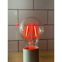 200 Lumens 2 Watt Red LED A19 Filament Light Bulb E26 Medium Base Non-Dimmable 120V LED-FA19-RF-2W 200 Lumens 2 Watt Red LED A19 Filament Light Bulb E26 Medium Base Non-Dimmable 120V LED-FA19-RF-2W - LED-FA19-RF-2W - Norman Lamps