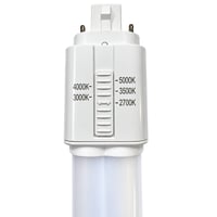 1,200 Lumens 9W CCT Selectable – LED G24Q 4-Pin Bulb – Type A+B Hybrid – 120-277V G24Q-9W-HYB-SEL 1,200 Lumens 9W CCT Selectable – LED G24Q 4-Pin Bulb – Type A+B Hybrid – 120-277V G24Q-9W-HYB-SEL - G24Q-9W-HYB-SEL - Norman Lamps