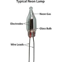 NE-7A1H Miniature Neon Bulb 120V Bi-Pin - NE-7A1H - Norman Lamps