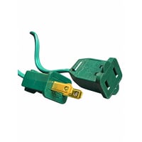 50 ft C7 Green String Light Cord – E12 Candelabra - 50 Sockets – 12 in. Spacing – E12/G/5012 - Christmas String Lights E12 - Linkable - SPT1 18 AWG - E12/G/5012 - Norman Lamps