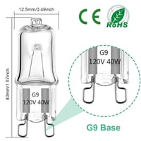 Q40G9-120V-FR Halogen Bulb 120V 40W G9 Base Frosted Glass Q40G9-120V-FR Halogen Bulb 120V 40W G9 Base Frosted Glass - Q40G9-120V-FR - Norman Lamps