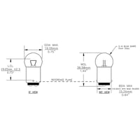 1252 Miniature Bulb 28V - 1252 - Norman Lamps