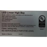 LED 2Ft Linear High Bay - 33,750 Max Lumens - 225 Max Watt 225W-165w-120w  -  4K or 5K Color Select - 0-10V Dimmable - LHB08-2F-225S - Norman Lamps